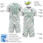 Custom White Kelly Green Lightning Sports Sublimation Soccer Uniform Jersey Limited