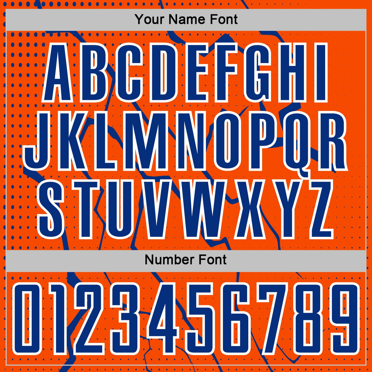 Custom Orange Royal-White Lightning Sports Sublimation Soccer Uniform Jersey Limited