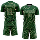 Custom Green Cream Lightning Sports Sublimation Soccer Uniform Jersey Limited