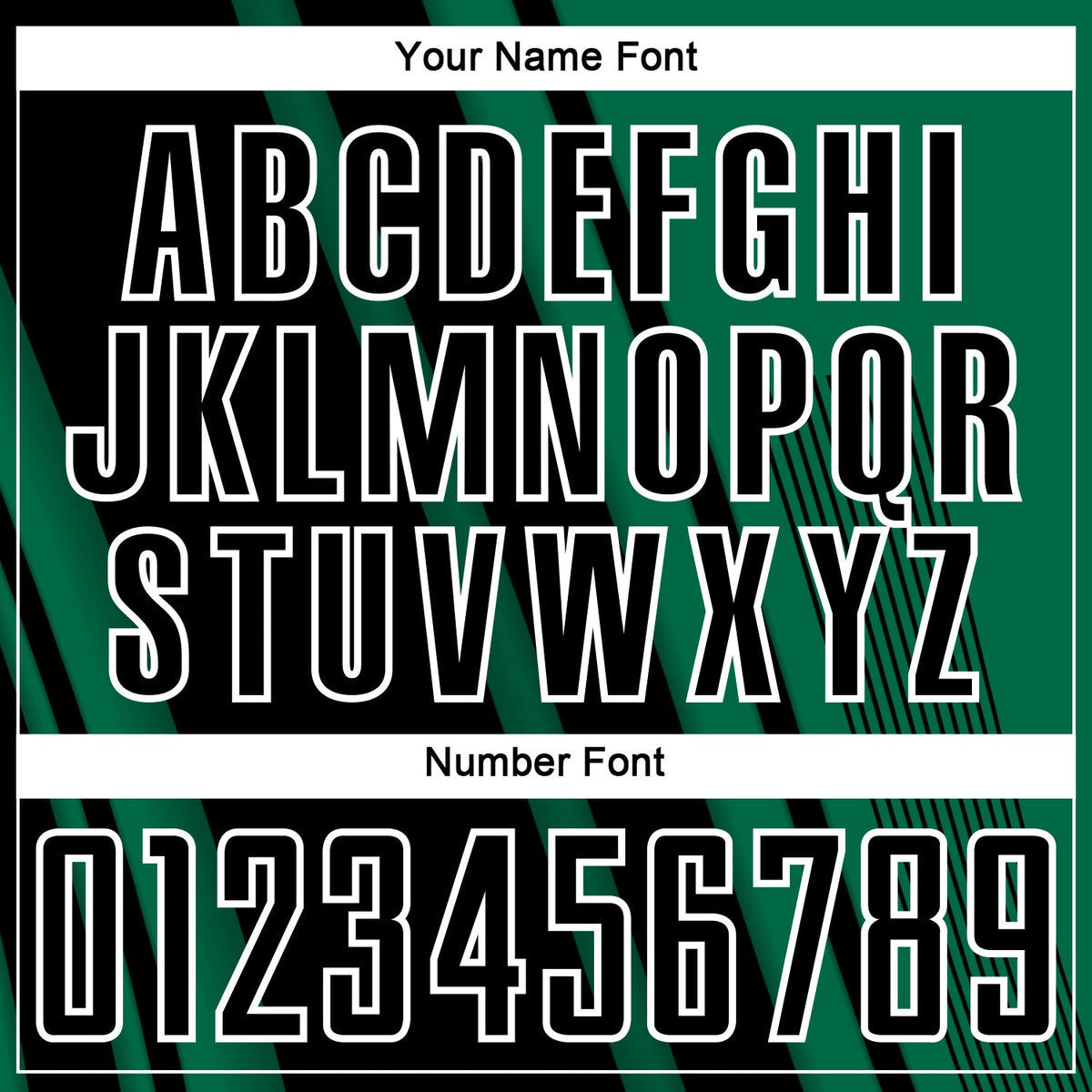 Custom Kelly Green Black-White Lines Sports Sublimation Soccer Uniform Jersey Limited