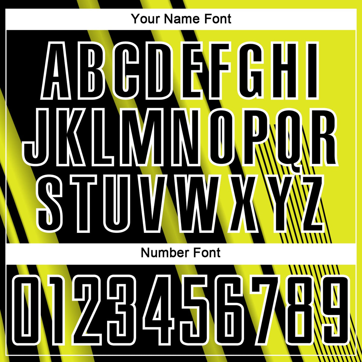 Custom Neon Yellow Black-White Lines Sports Sublimation Soccer Uniform Jersey Limited