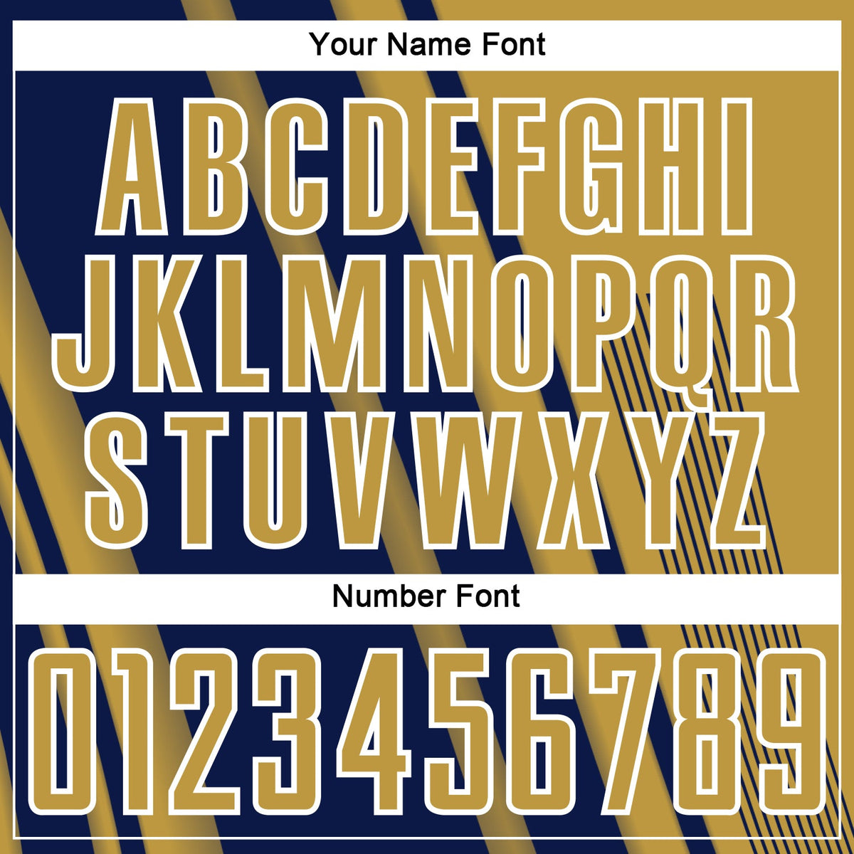 Custom Old Gold Navy-White Lines Sports Sublimation Soccer Uniform Jersey Limited