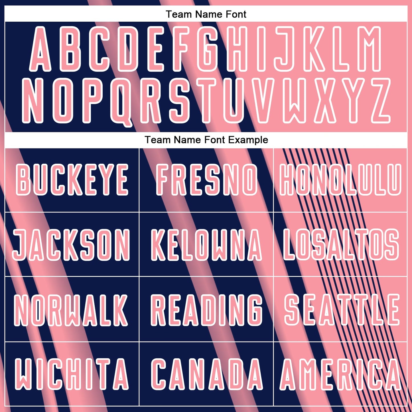 Custom Medium Pink Navy-White Lines Sports Sublimation Soccer Uniform Jersey Limited