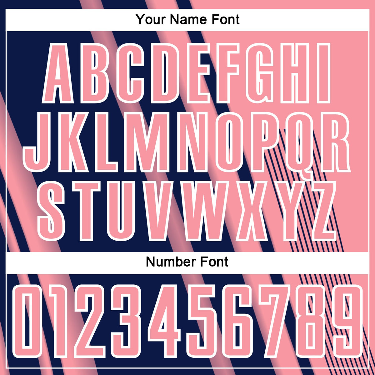 Custom Medium Pink Navy-White Lines Sports Sublimation Soccer Uniform Jersey Limited