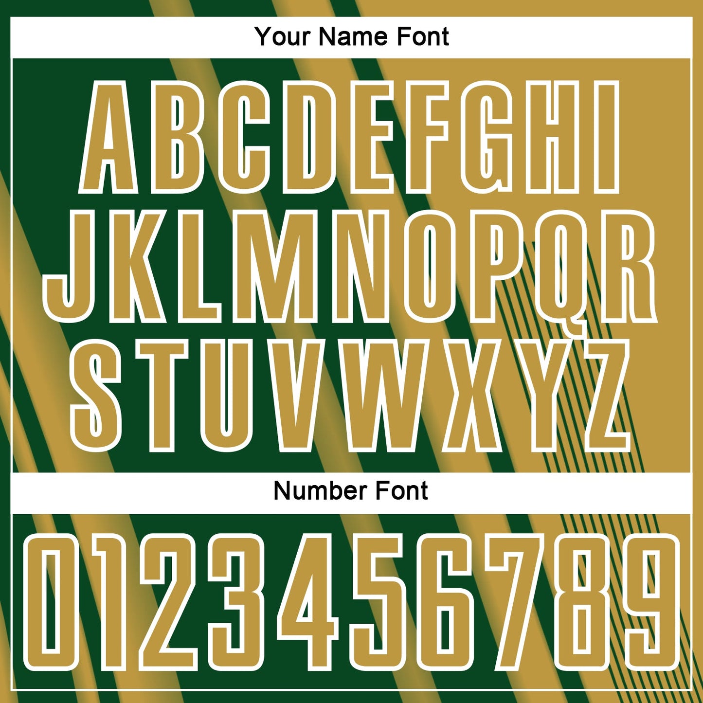 Custom Old Gold Green-White Lines Sports Sublimation Soccer Uniform Jersey Limited