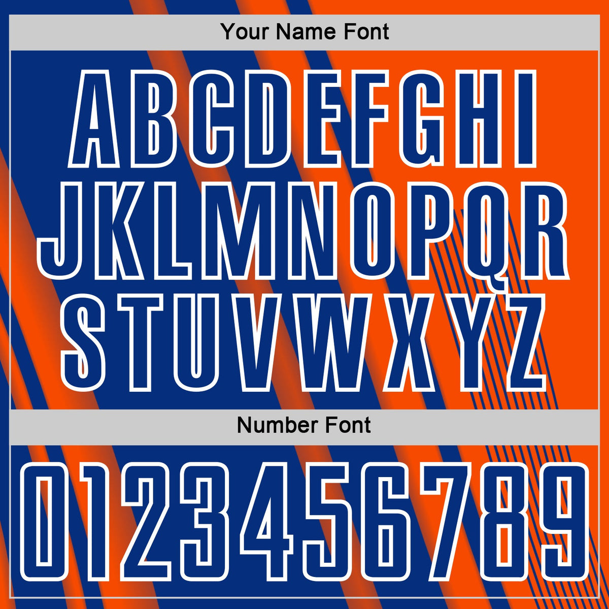 Custom Orange Royal-White Lines Sports Sublimation Soccer Uniform Jersey Limited