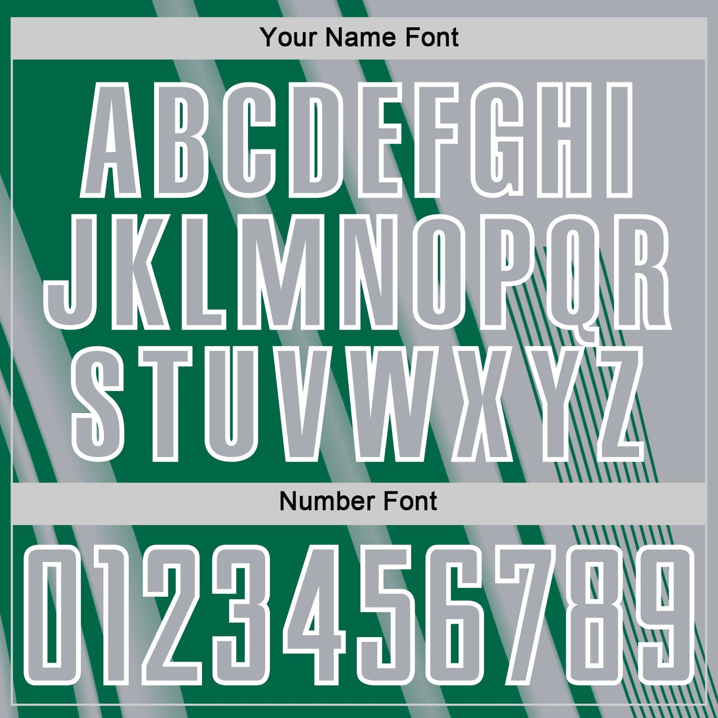 Custom Gray Kelly Green-White Lines Sports Sublimation Soccer Uniform Jersey Limited