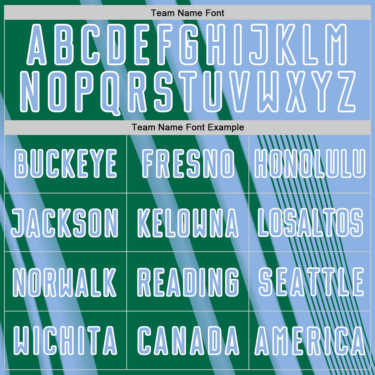 Custom Light Blue Kelly Green-White Lines Sports Sublimation Soccer Uniform Jersey Limited