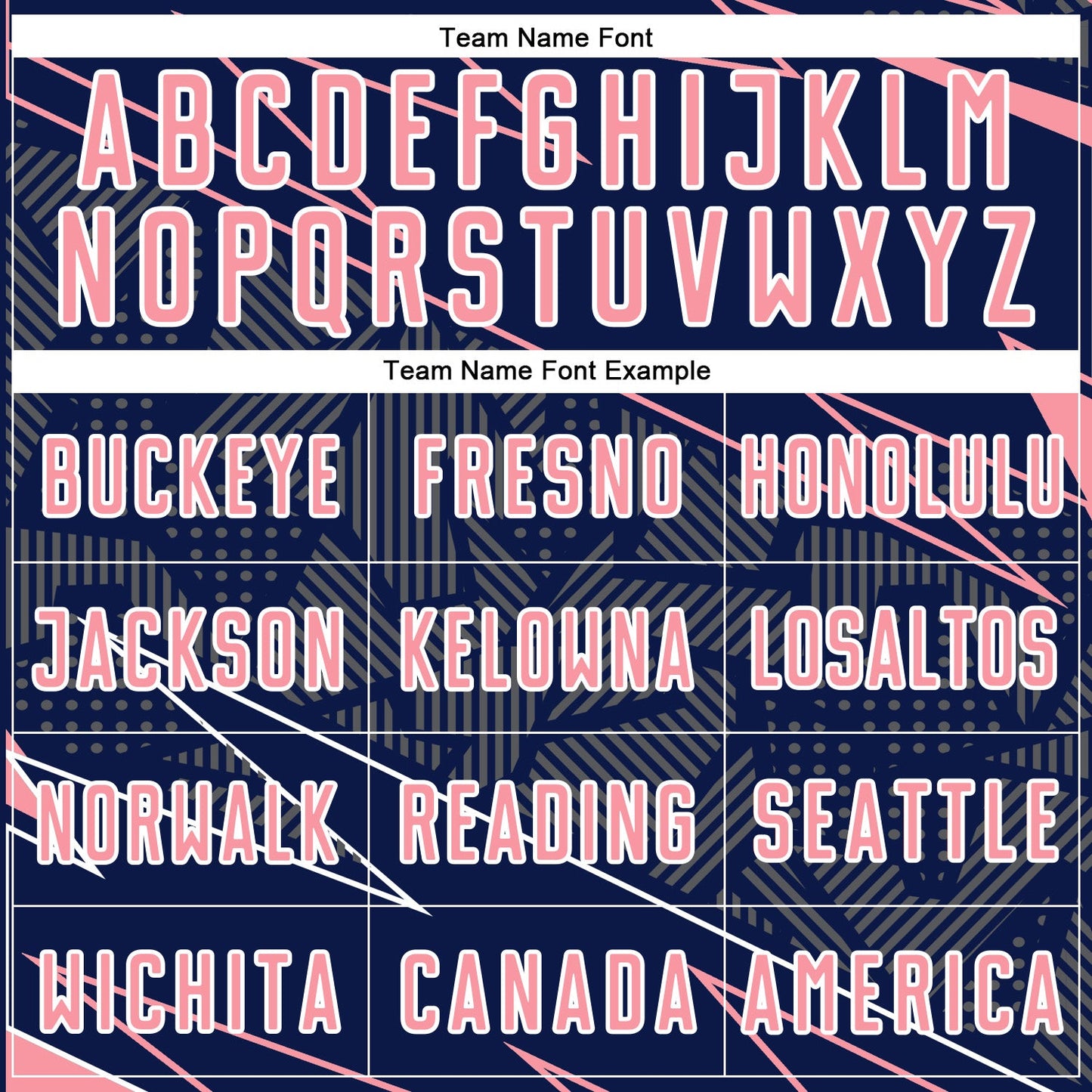 Custom Navy Medium Pink-White Lines Sports Sublimation Soccer Uniform Jersey Limited