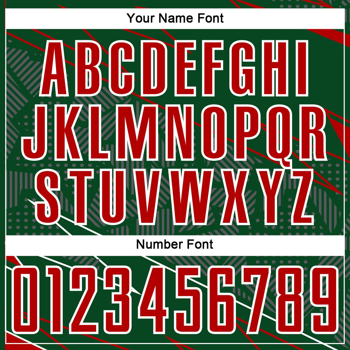 Custom Green Red-White Lines Sports Sublimation Soccer Uniform Jersey Limited