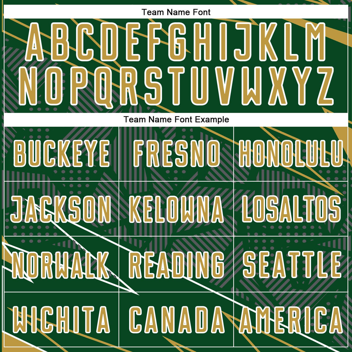 Custom Green Old Gold-White Lines Sports Sublimation Soccer Uniform Jersey Limited