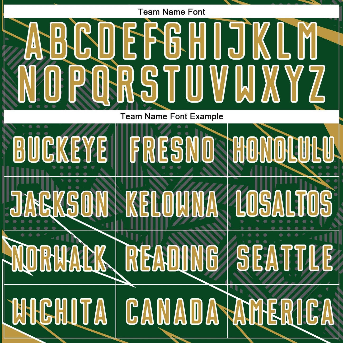 Custom Green Old Gold-White Lines Sports Sublimation Soccer Uniform Jersey Limited