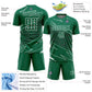 Custom Kelly Green White Lines Sports Sublimation Soccer Uniform Jersey Limited