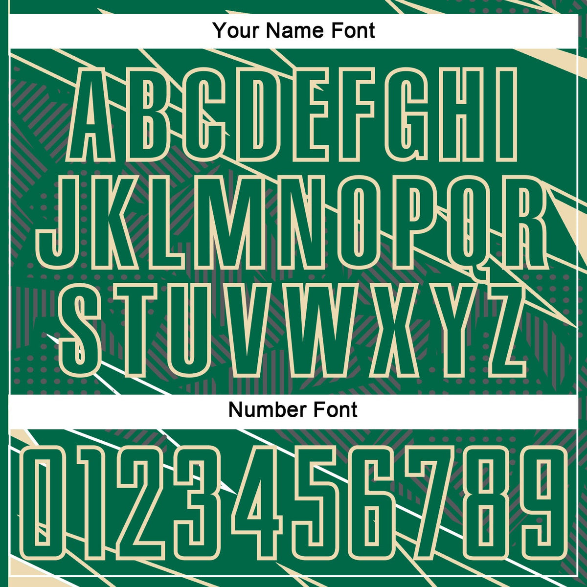 Custom Kelly Green Cream Lines Sports Sublimation Soccer Uniform Jersey Limited