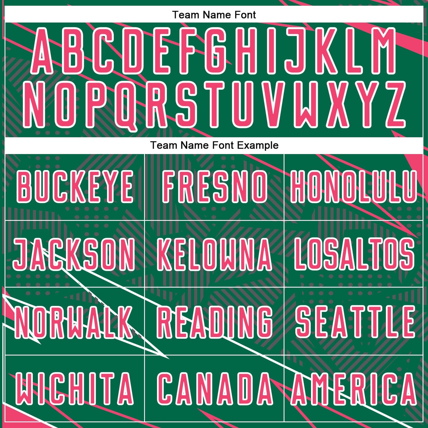 Custom Kelly Green Neon Pink-White Lines Sports Sublimation Soccer Uniform Jersey Limited