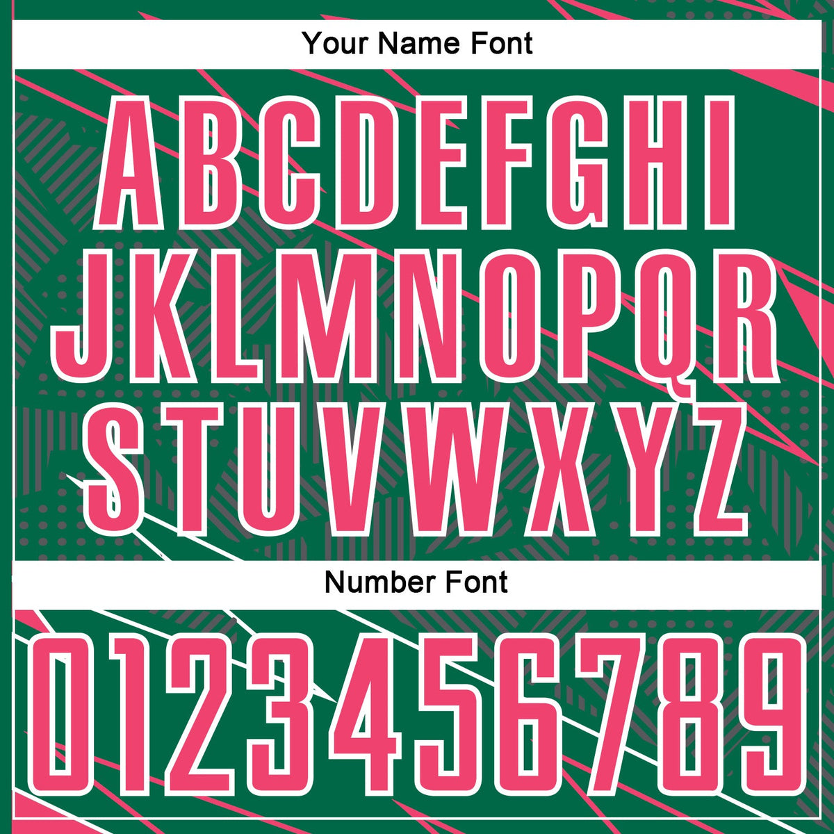 Custom Kelly Green Neon Pink-White Lines Sports Sublimation Soccer Uniform Jersey Limited