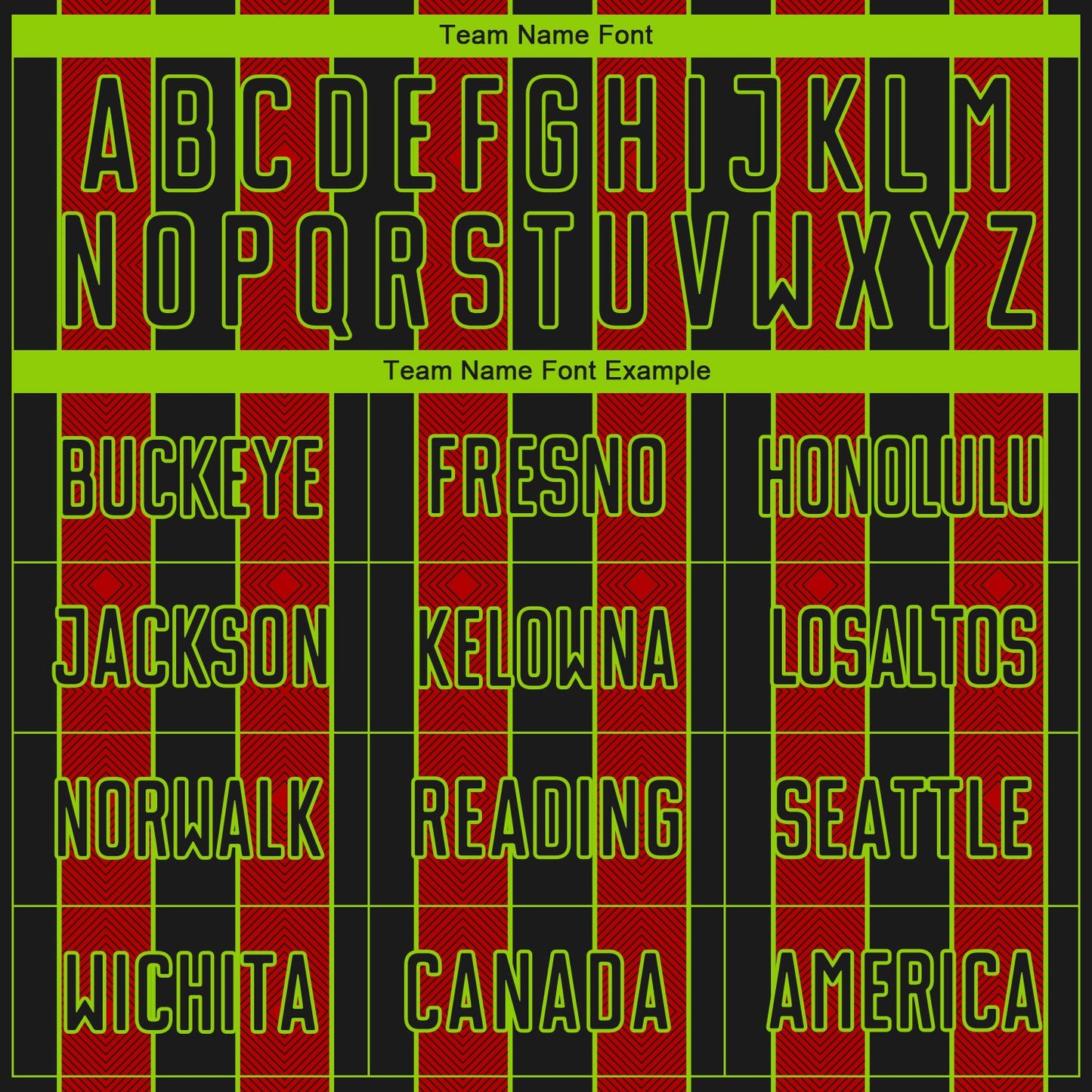 Custom Black Red-Neon Green Pinstripe Line Sports Sublimation Soccer Uniform Jersey Limited