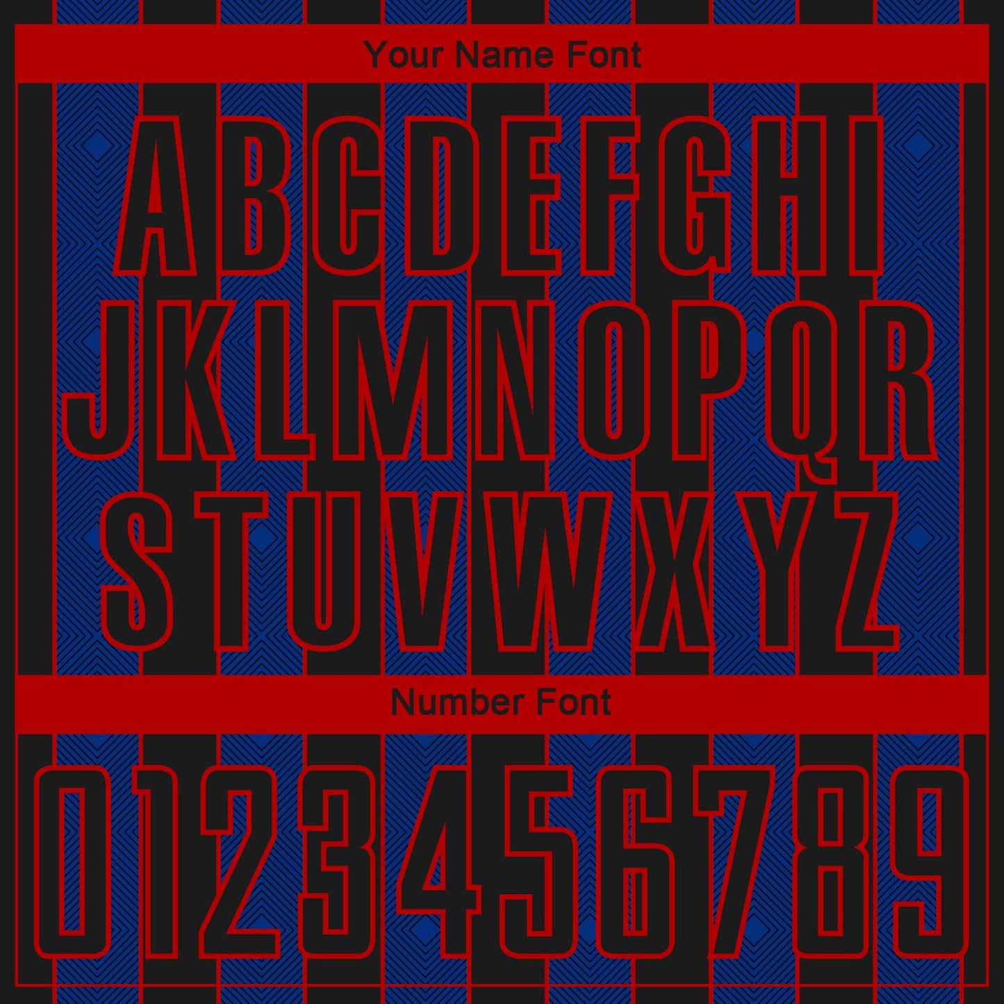 Custom Black Royal-Red Pinstripe Line Sports Sublimation Soccer Uniform Jersey Limited