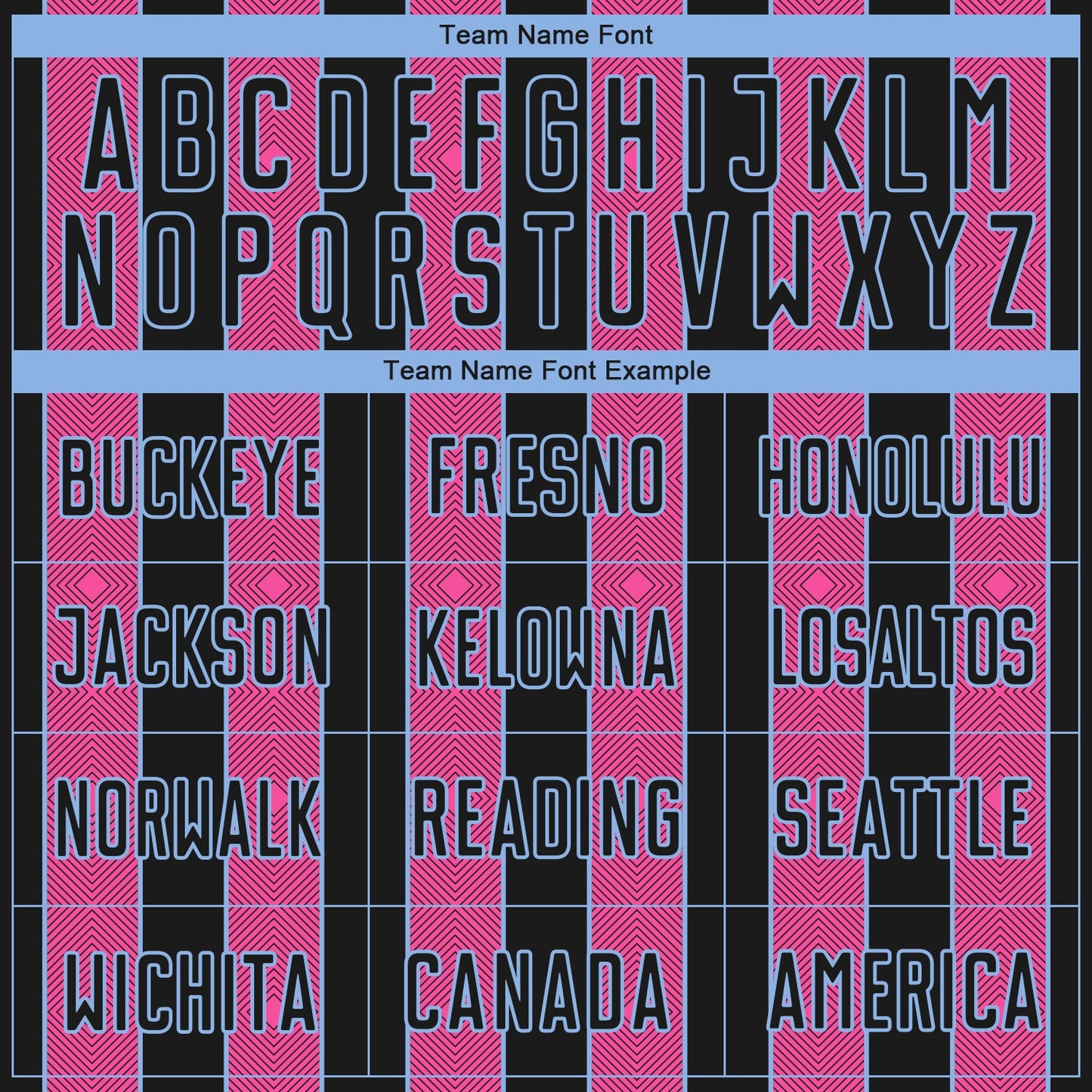 Custom Black Pink-Light Blue Pinstripe Line Sports Sublimation Soccer Uniform Jersey Limited