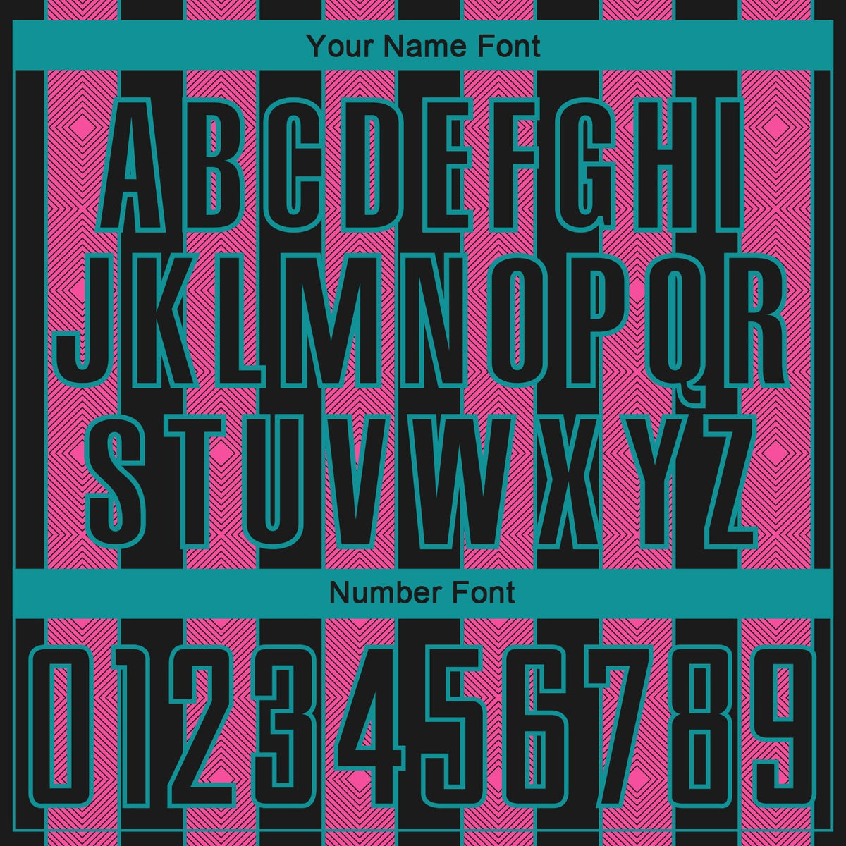 Custom Black Pink-Teal Pinstripe Line Sports Sublimation Soccer Uniform Jersey Limited