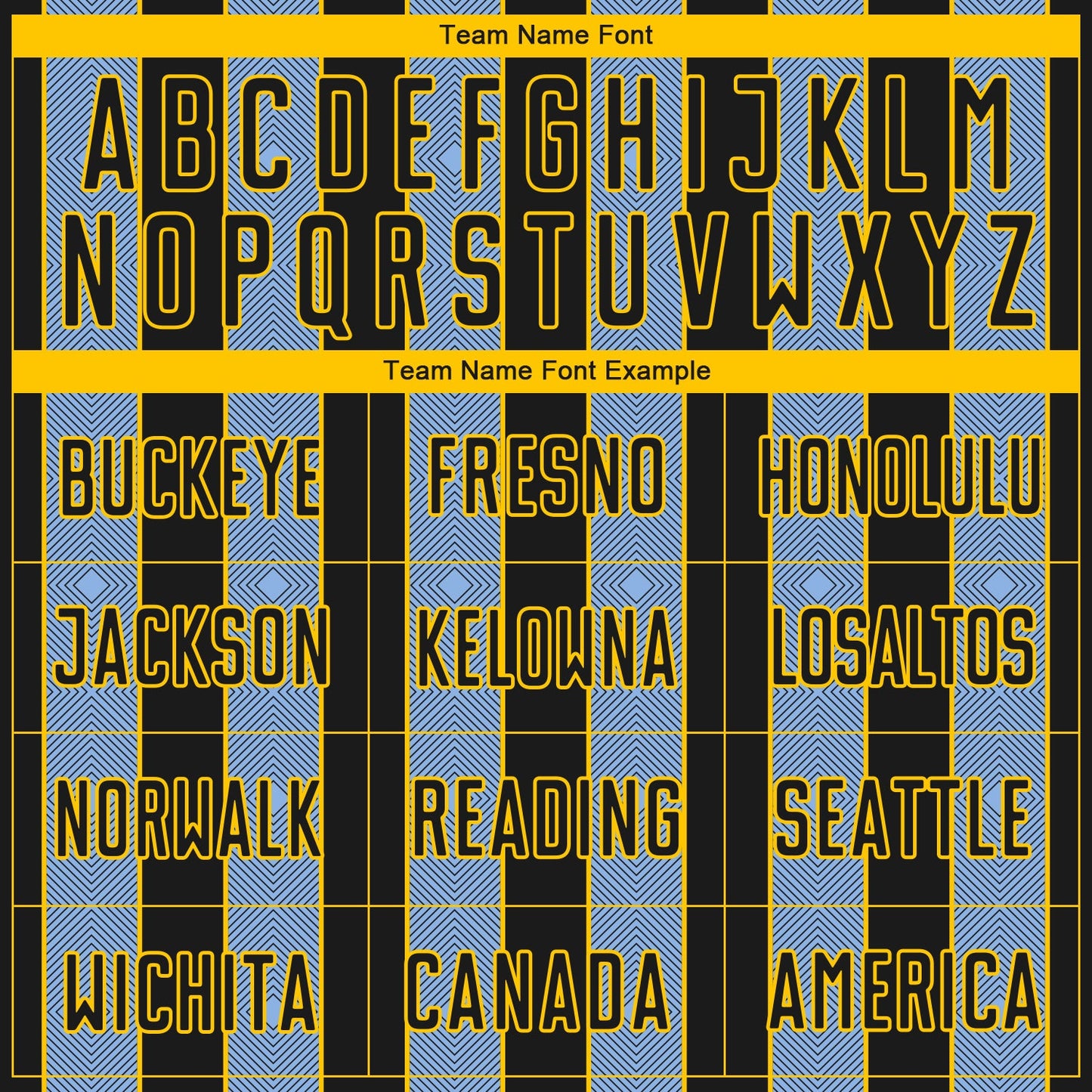 Custom Black Light Blue-Yellow Pinstripe Line Sports Sublimation Soccer Uniform Jersey Limited