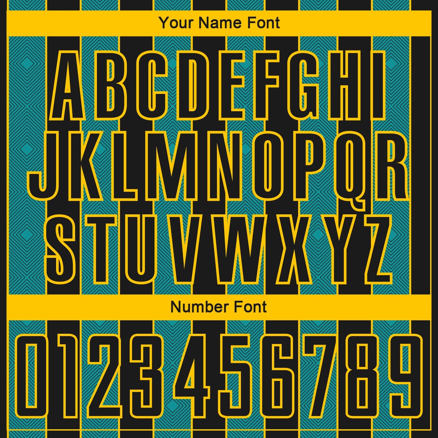 Custom Black Teal-Yellow Pinstripe Line Sports Sublimation Soccer Uniform Jersey Limited