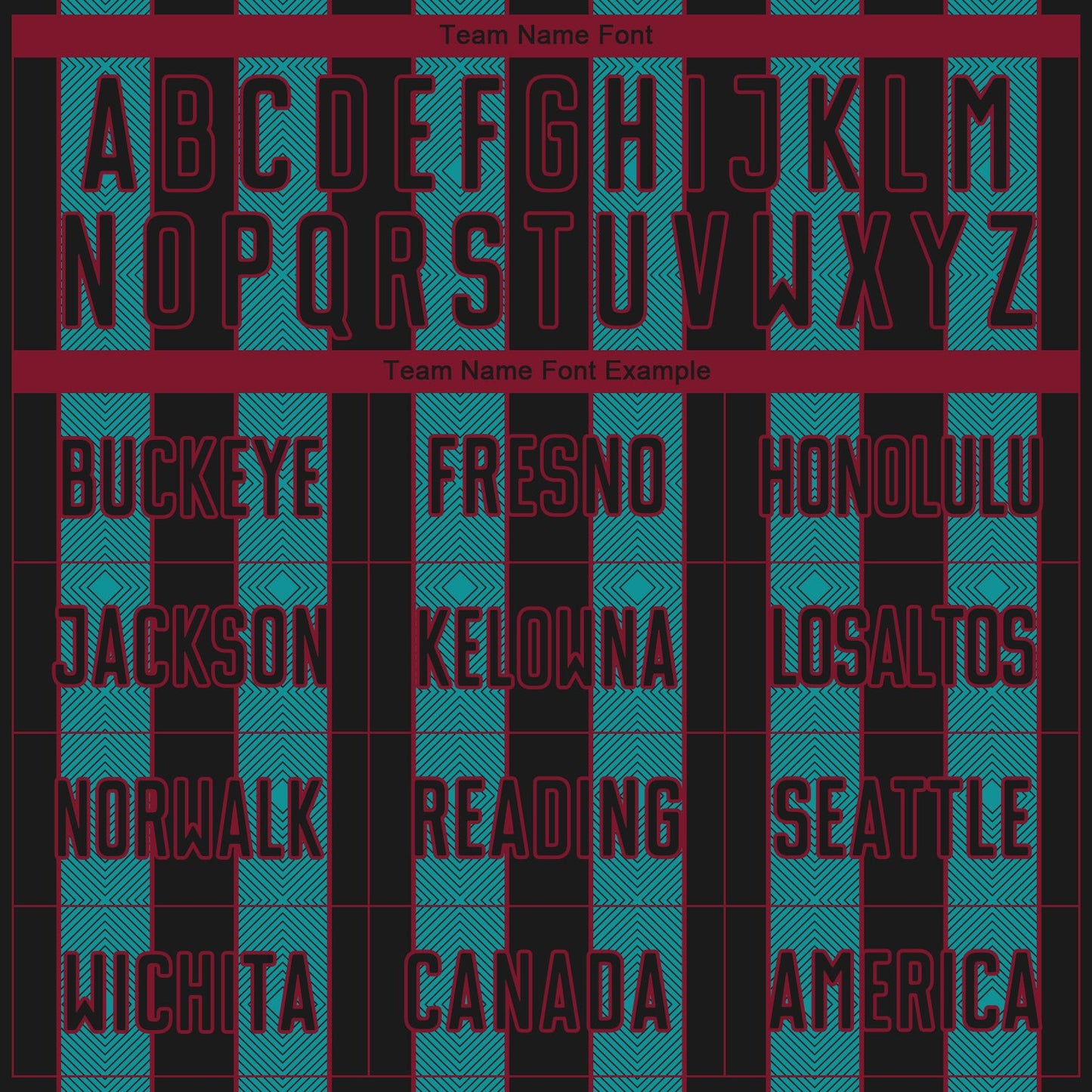 Custom Black Teal-Crimson Pinstripe Line Sports Sublimation Soccer Uniform Jersey Limited