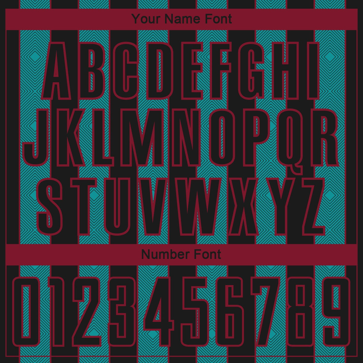 Custom Black Teal-Crimson Pinstripe Line Sports Sublimation Soccer Uniform Jersey Limited