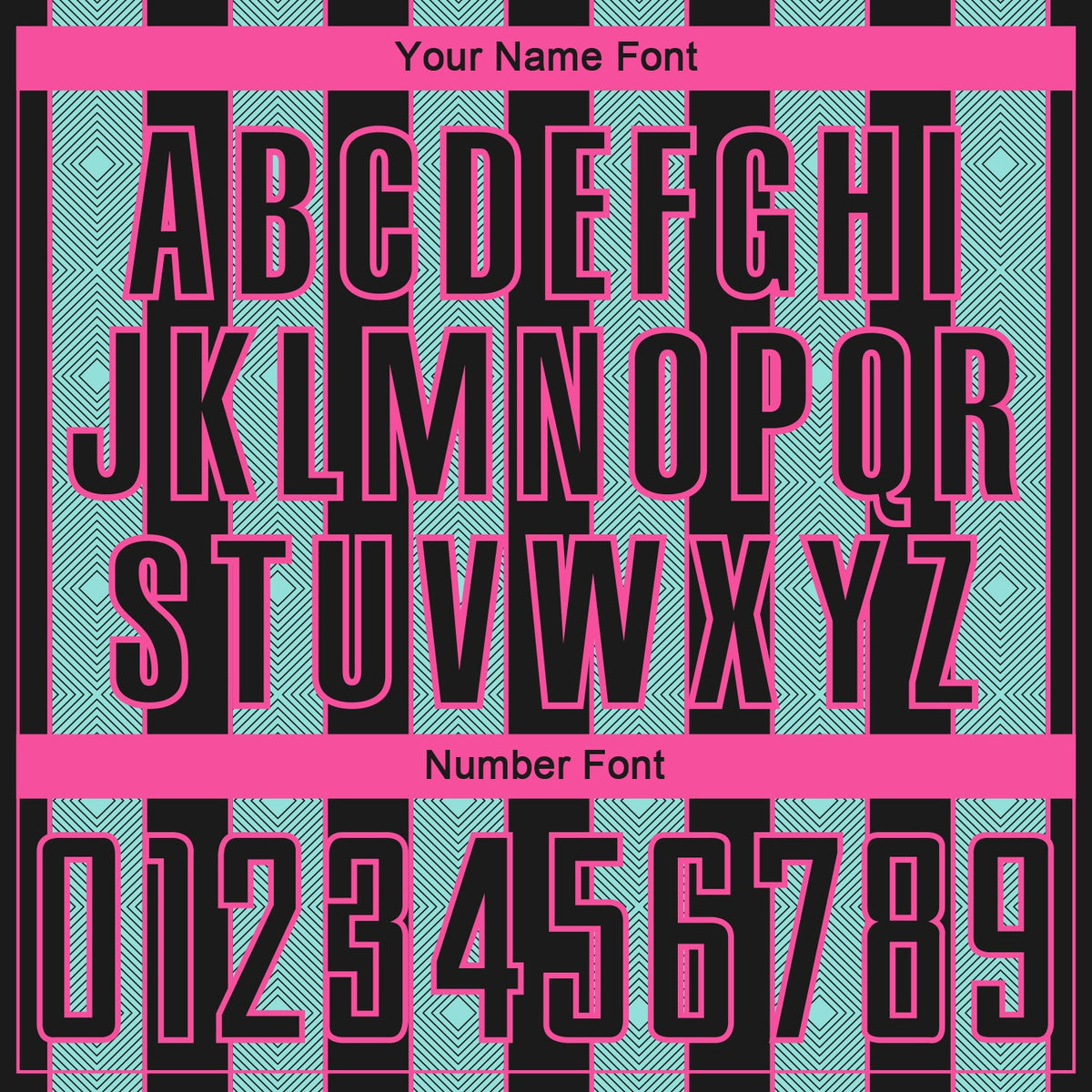 Custom Black Ice Blue-Pink Pinstripe Line Sports Sublimation Soccer Uniform Jersey Limited