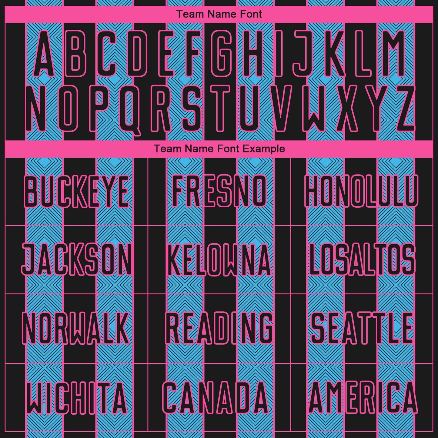 Custom Black Sky Blue-Pink Pinstripe Line Sports Sublimation Soccer Uniform Jersey Limited