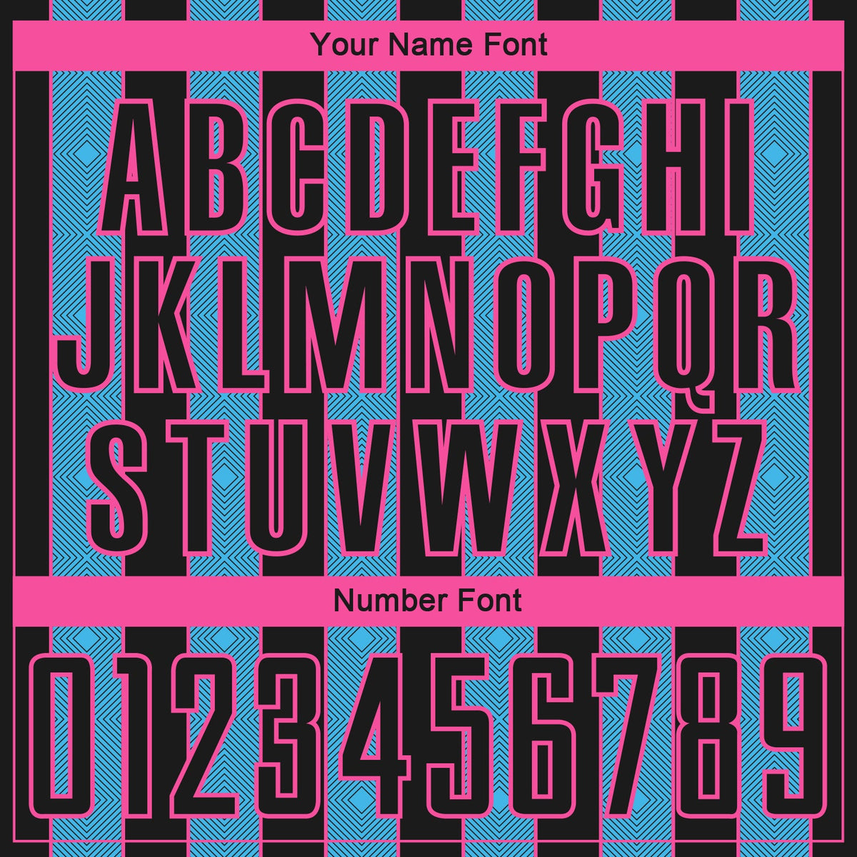 Custom Black Sky Blue-Pink Pinstripe Line Sports Sublimation Soccer Uniform Jersey Limited