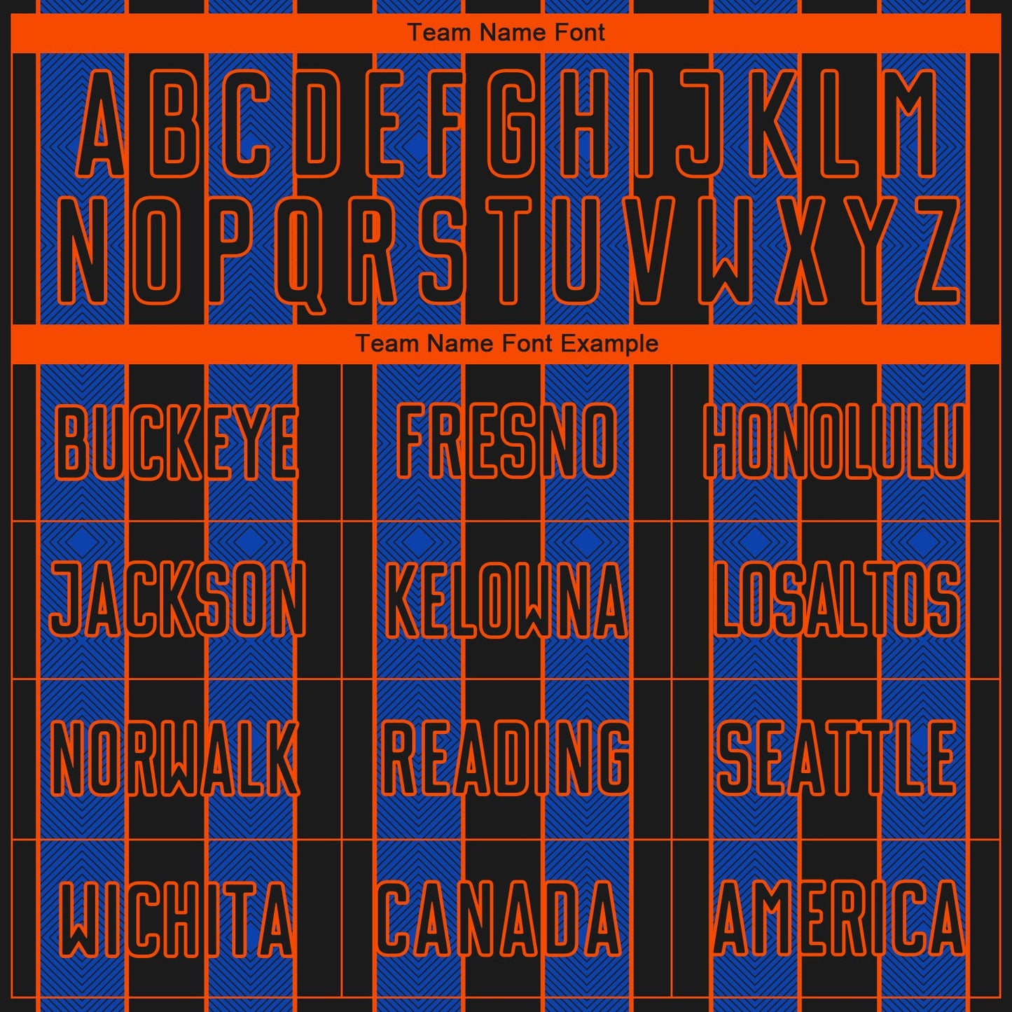 Custom Black Thunder Blue-Orange Pinstripe Line Sports Sublimation Soccer Uniform Jersey Limited