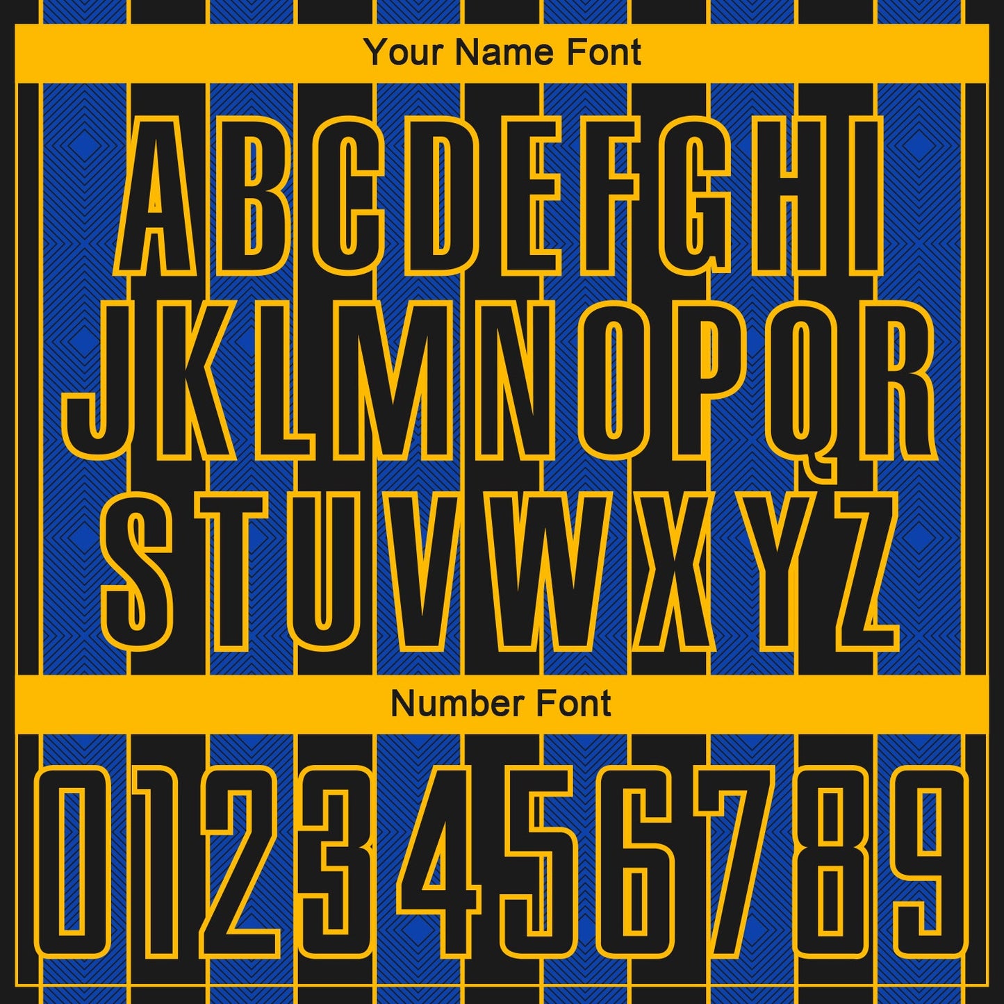 Custom Black Thunder Blue-Gold Pinstripe Line Sports Sublimation Soccer Uniform Jersey Limited