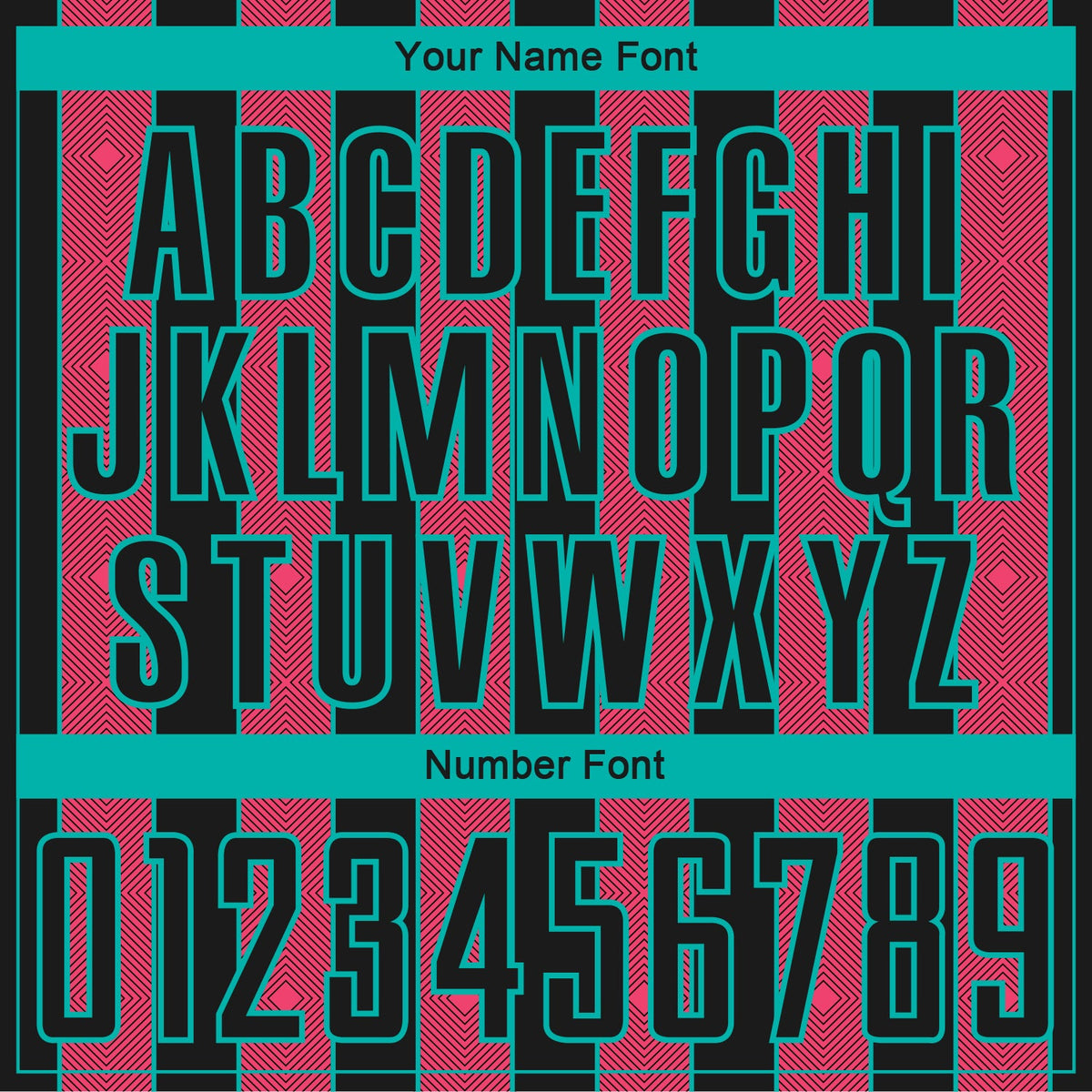 Custom Black Neon Pink-Aqua Pinstripe Line Sports Sublimation Soccer Uniform Jersey Limited