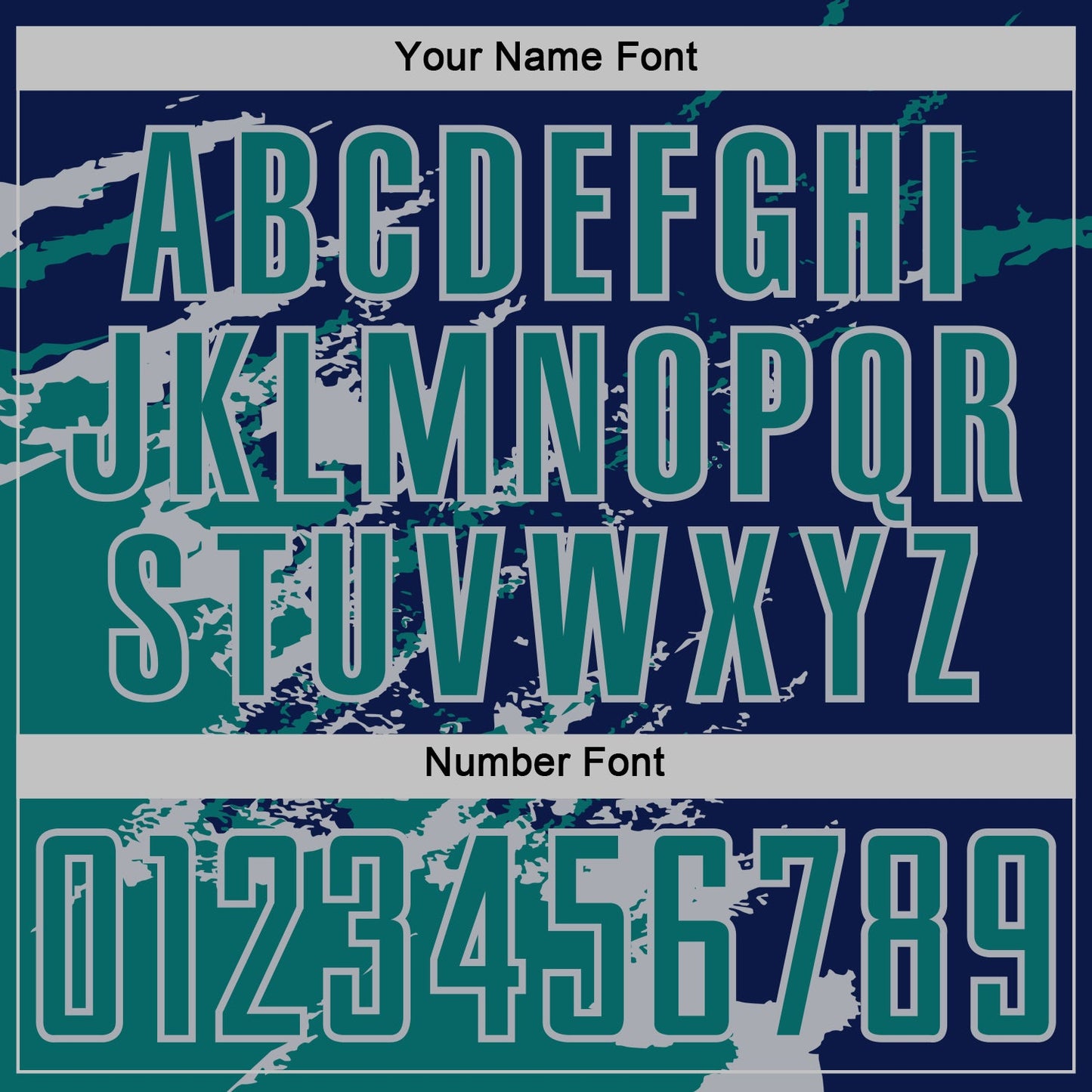 Custom Navy Teal-Gray Abstract Fragment Art Splash Sports Sublimation Soccer Uniform Jersey Limited