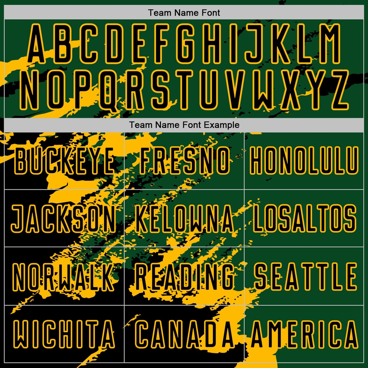 Custom Green Black-Gold Abstract Fragment Art Splash Sports Sublimation Soccer Uniform Jersey Limited