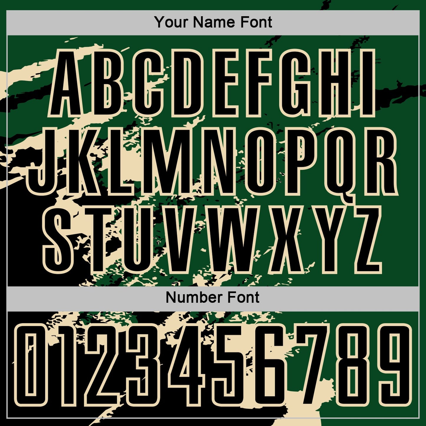 Custom Green Black-Cream Abstract Fragment Art Splash Sports Sublimation Soccer Uniform Jersey Limited