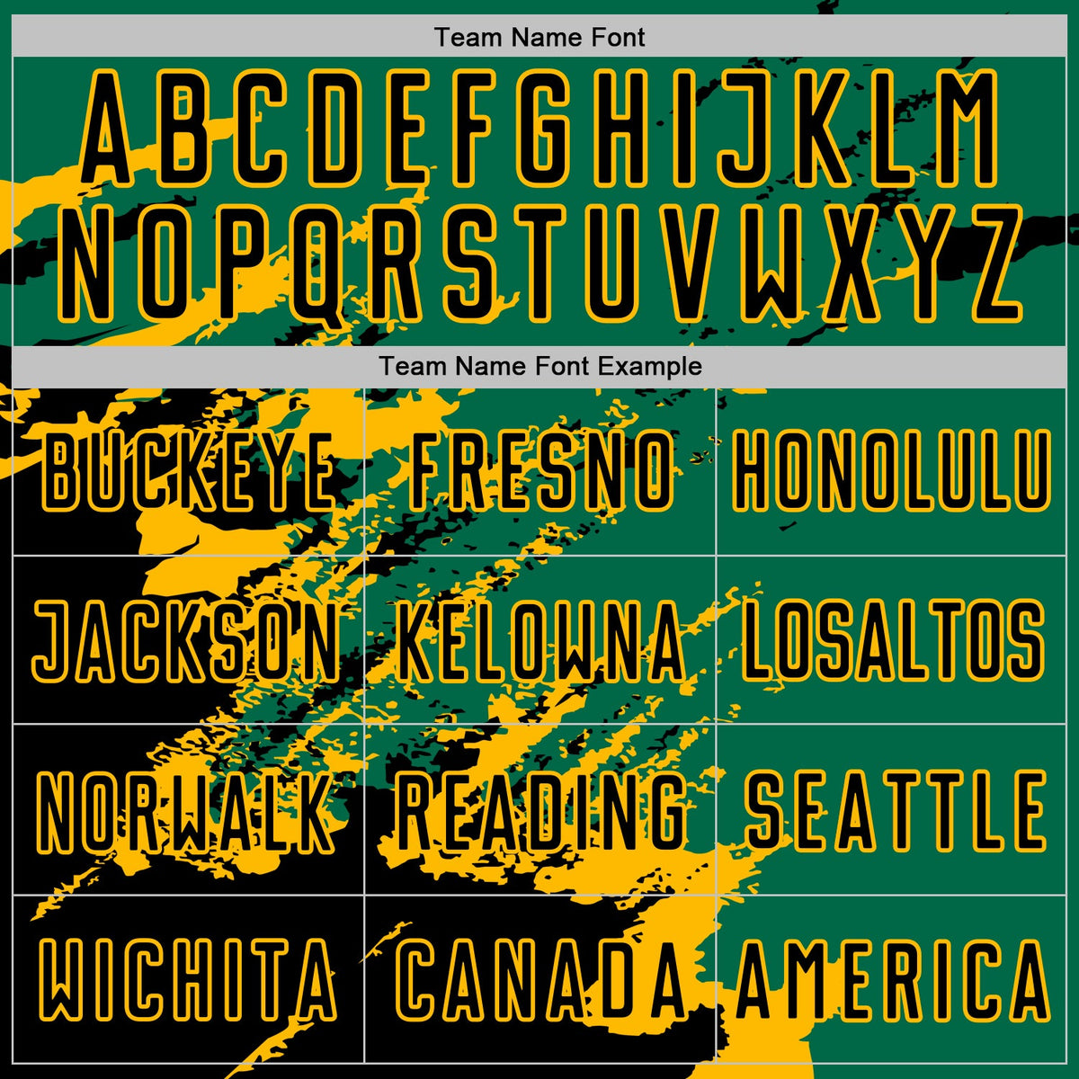 Custom Kelly Green Black-Gold Abstract Fragment Art Splash Sports Sublimation Soccer Uniform Jersey Limited