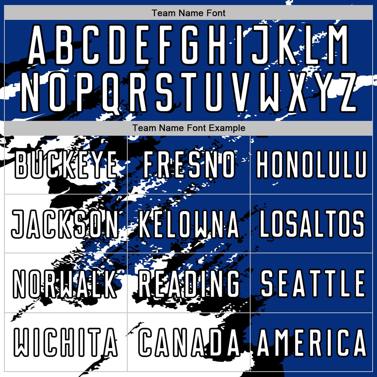 Custom Royal White-Black Abstract Fragment Art Splash Sports Sublimation Soccer Uniform Jersey Limited