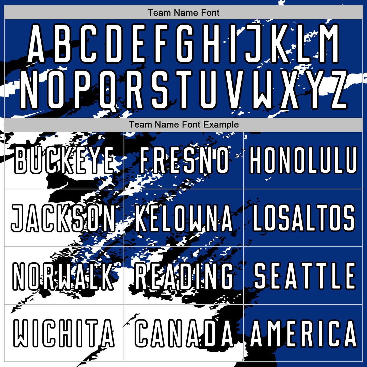 Custom Royal White-Black Abstract Fragment Art Splash Sports Sublimation Soccer Uniform Jersey Limited