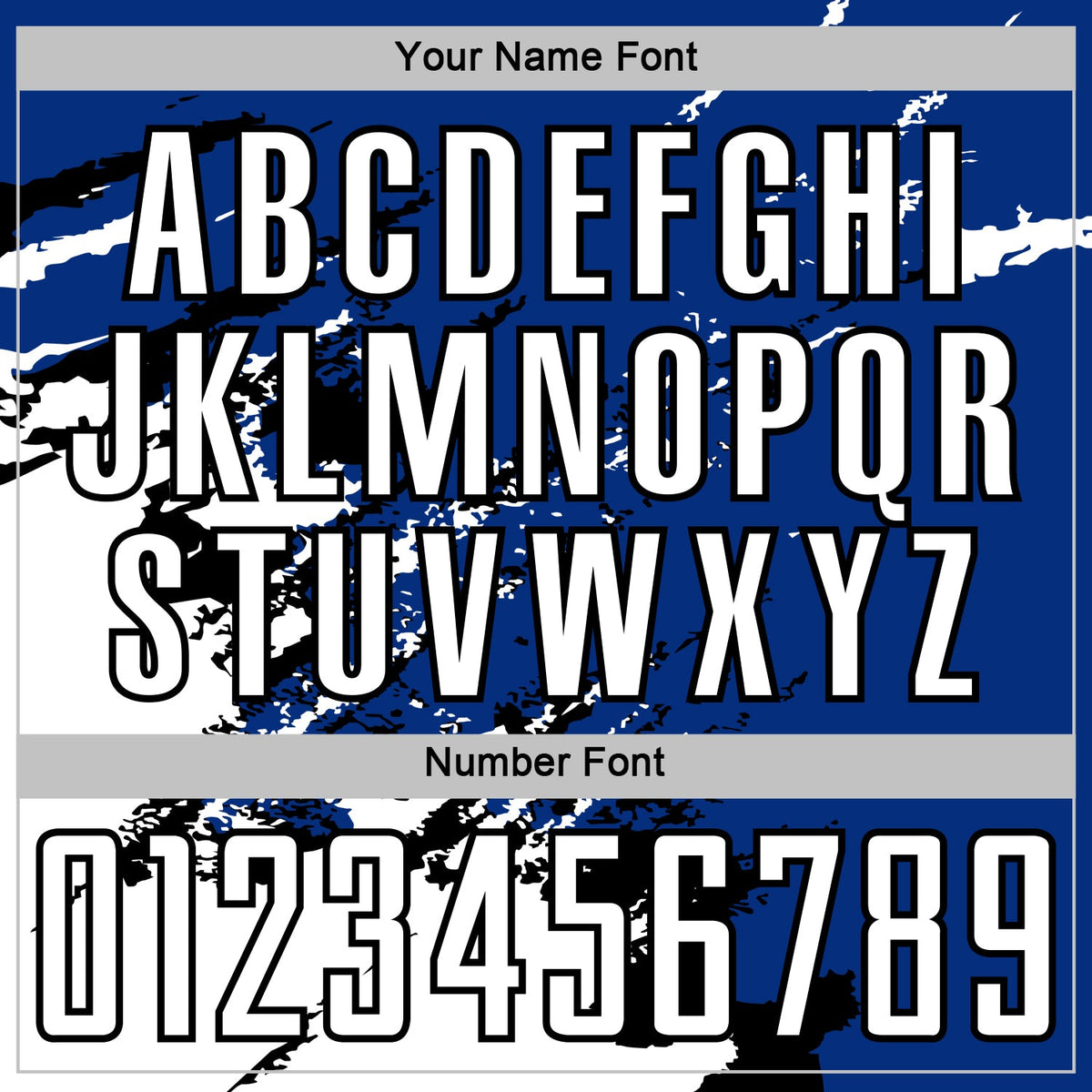 Custom Royal White-Black Abstract Fragment Art Splash Sports Sublimation Soccer Uniform Jersey Limited