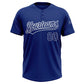 Custom Royal Royal-White Two-Button Unisex Softball Jersey Limited