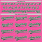 Custom Pink Green-White Two-Button Unisex Softball Jersey Limited