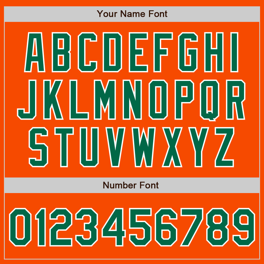 Custom Orange Kelly Green-White Two-Button Unisex Softball Jersey Limited