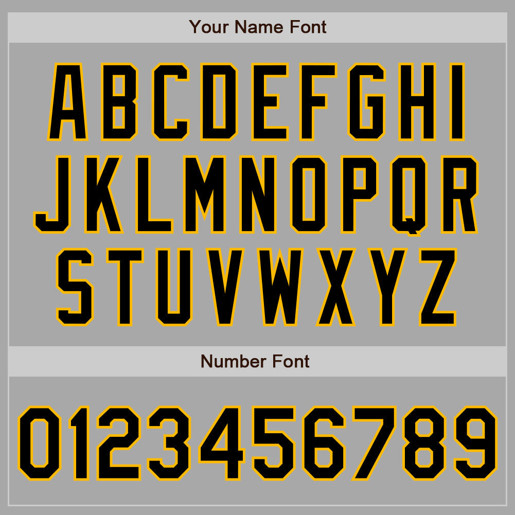 Custom Gray Black-Gold Two-Button Unisex Softball Jersey Limited