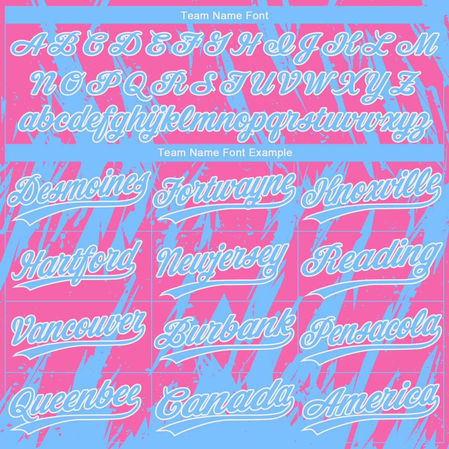 Custom Pink Powder Blue-White 3D Pattern Two-Button Unisex Softball Jersey Limited