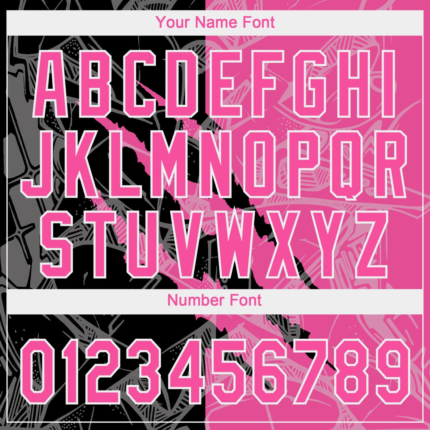 Custom Graffiti Pattern Pink-Black 3D Two-Button Unisex Softball Jersey Limited