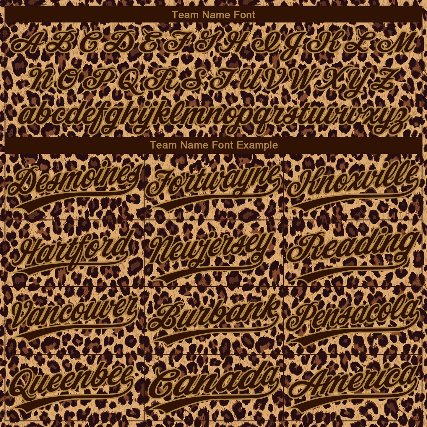 Custom Brown Brown-Old Gold 3D Pattern Leopard Two-Button Unisex Softball Jersey Limited