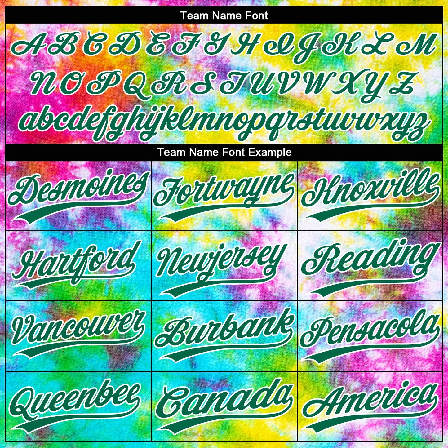 Custom Tie Dye Kelly Green-White 3D Rainbow Two-Button Unisex Softball Jersey Limited