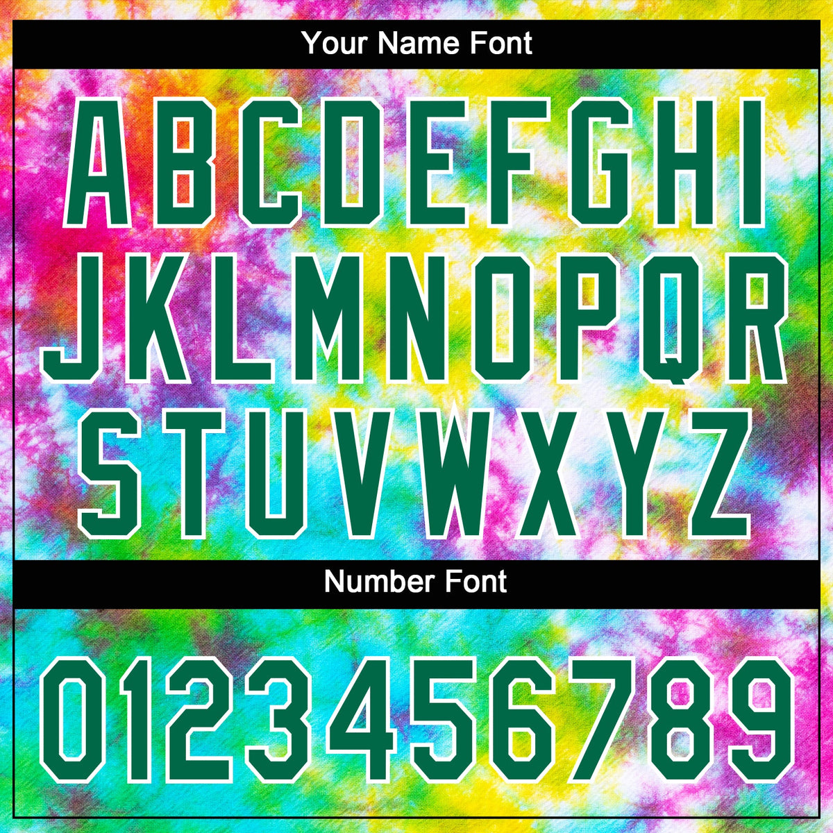 Custom Tie Dye Kelly Green-White 3D Rainbow Two-Button Unisex Softball Jersey Limited